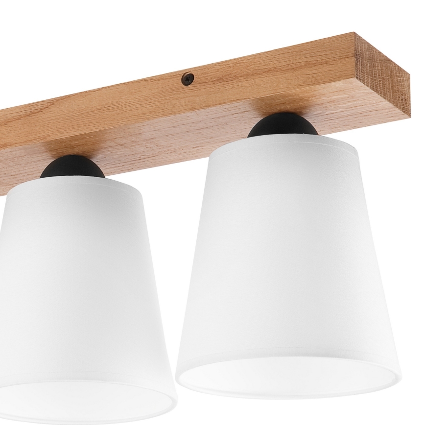 Surface-mounted chandelier LULA 4xE27/60W/230V oak