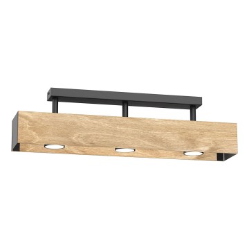 Surface-mounted chandelier MAISON 3xGU10/8W/230V brown/oak