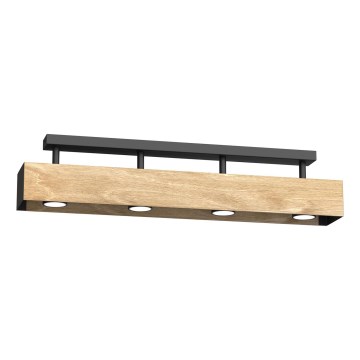 Surface-mounted chandelier MAISON 4xGU10/8W/230V brown/oak