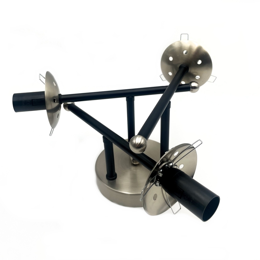 Surface-mounted chandelier MALENA 3xE14/5W/230V black/smoky