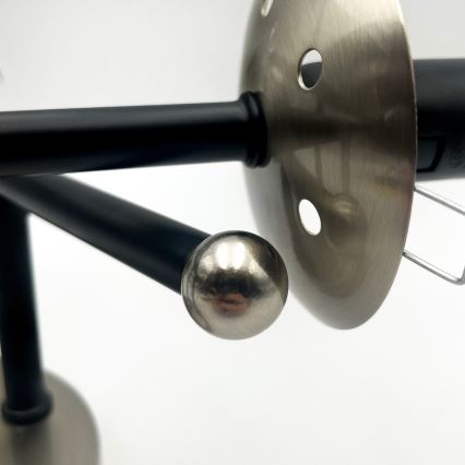 Surface-mounted chandelier MALENA 3xE14/5W/230V black/smoky