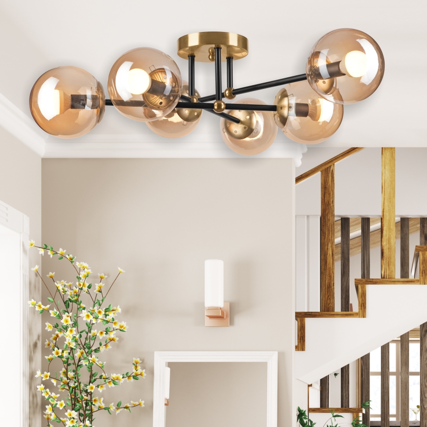 Surface-mounted chandelier MALENA 6xE14/5W/230V