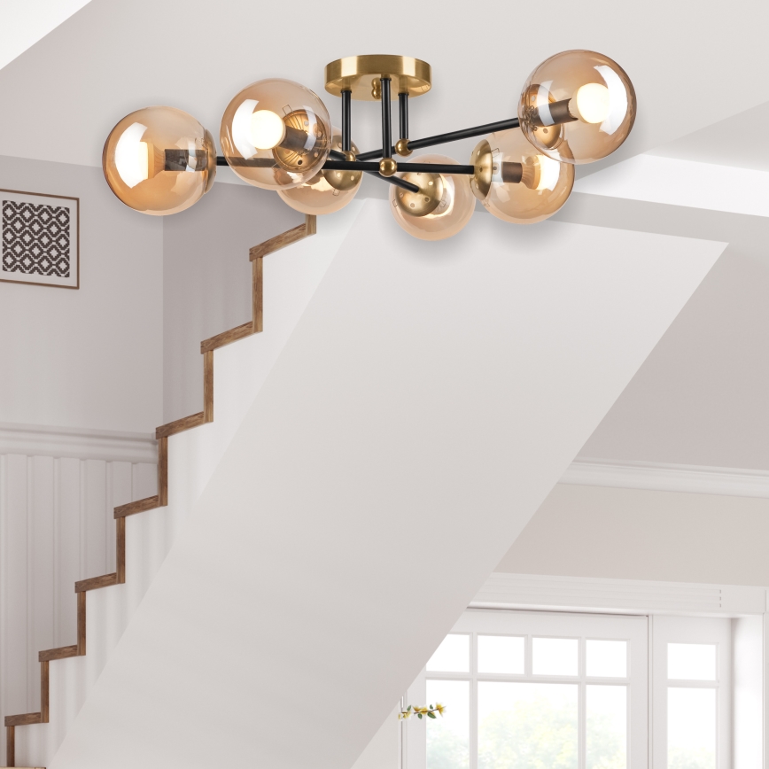 Surface-mounted chandelier MALENA 6xE14/5W/230V