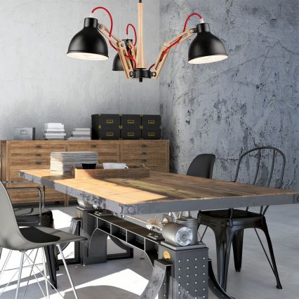 Surface-mounted chandelier MARCELLO 3xE27/60W/230V - FSC certified