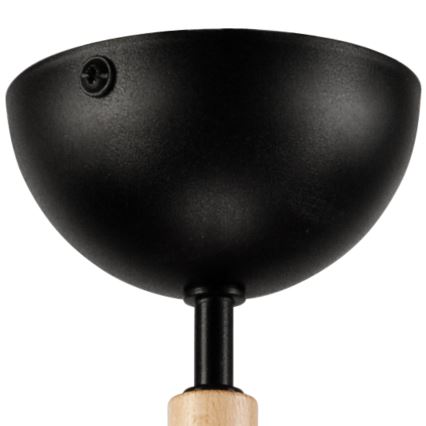Surface-mounted chandelier MARCELLO 5xE27/60W/230V beech - FSC certified