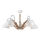 Surface-mounted chandelier MARCELLO 5xE27/60W/230V - FSC certified