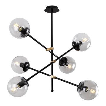 Surface-mounted chandelier MARTI 6xE27/100W/230V