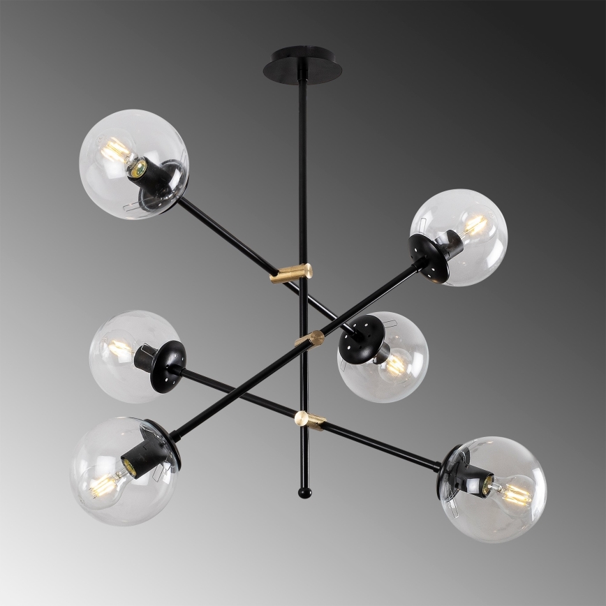 Surface-mounted chandelier MARTI 6xE27/100W/230V