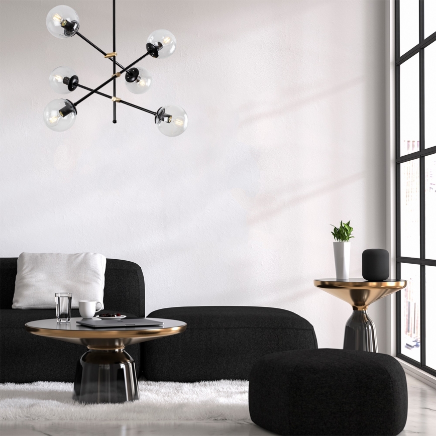 Surface-mounted chandelier MARTI 6xE27/100W/230V