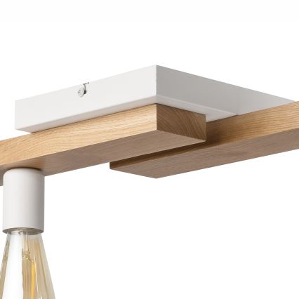 Surface-mounted chandelier MATTE 2xE27/15W/230V + 3xG9/5W/230V white/oak