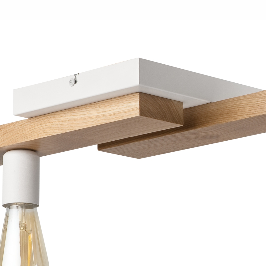 Surface-mounted chandelier MATTE 2xE27/15W/230V + 3xG9/5W/230V white/oak