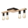 Surface-mounted chandelier MATTE 4xE27/15W/230V black/oak
