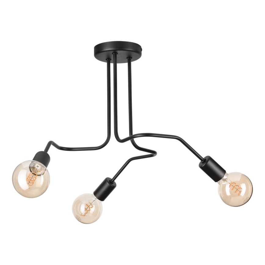 Surface-mounted chandelier MATYLDA 3xE27/60W/230V black