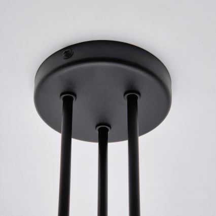 Surface-mounted chandelier MATYLDA 3xE27/60W/230V black