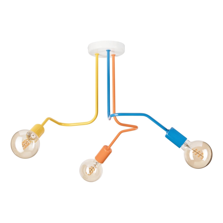 Surface-mounted chandelier MATYLDA 3xE27/60W/230V colorful