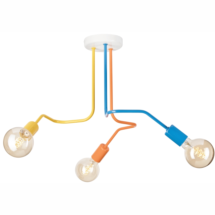 Surface-mounted chandelier MATYLDA 3xE27/60W/230V colorful