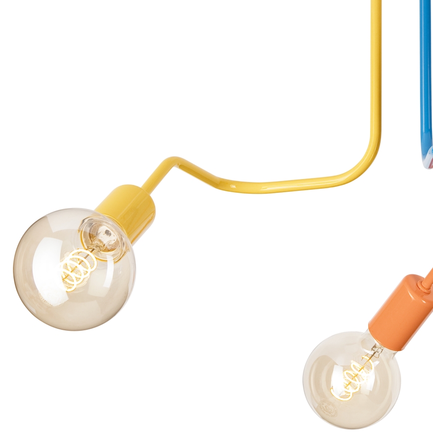 Surface-mounted chandelier MATYLDA 3xE27/60W/230V colorful