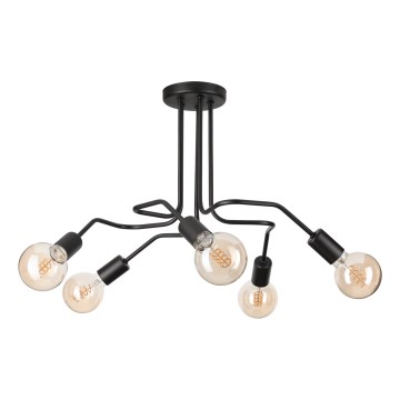 Surface-mounted chandelier MATYLDA 5xE27/60W/230V black