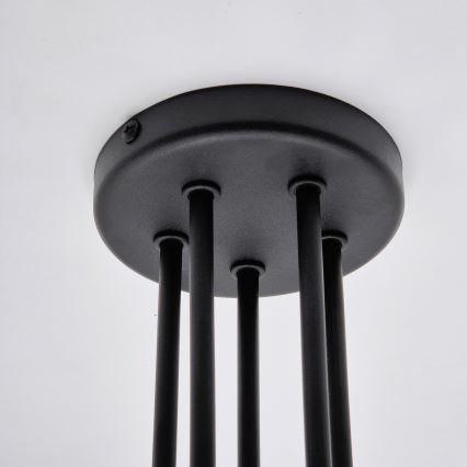 Surface-mounted chandelier MATYLDA 5xE27/60W/230V black