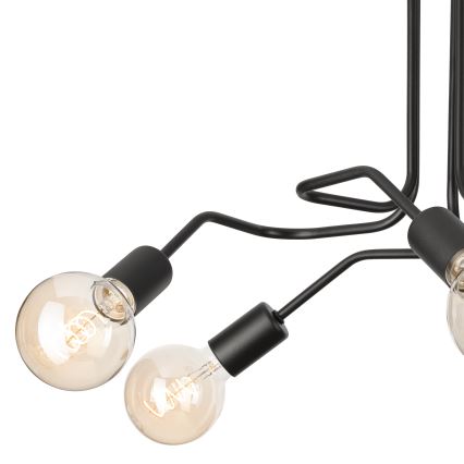 Surface-mounted chandelier MATYLDA 5xE27/60W/230V black