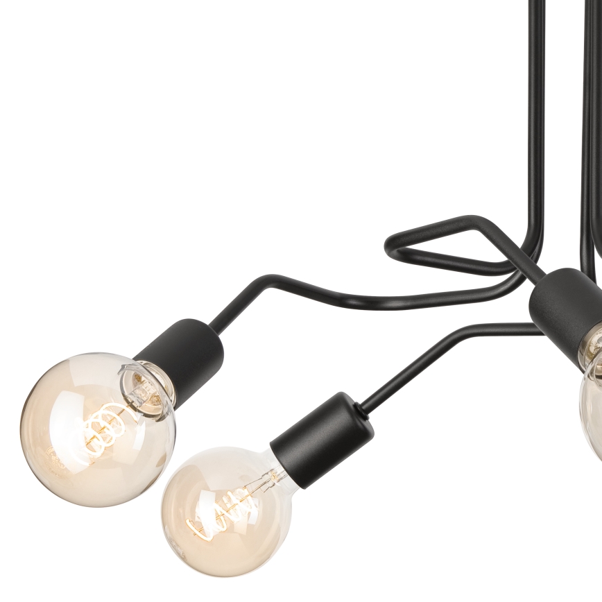 Surface-mounted chandelier MATYLDA 5xE27/60W/230V black