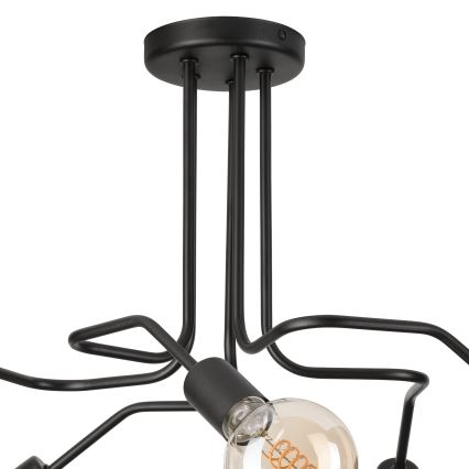Surface-mounted chandelier MATYLDA 5xE27/60W/230V black