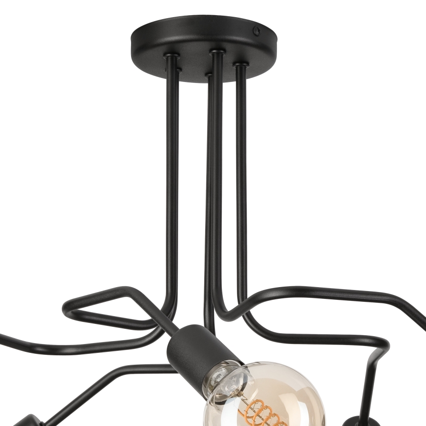 Surface-mounted chandelier MATYLDA 5xE27/60W/230V black