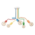 Surface-mounted chandelier MATYLDA 5xE27/60W/230V colorful