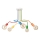 Surface-mounted chandelier MATYLDA 5xE27/60W/230V colorful