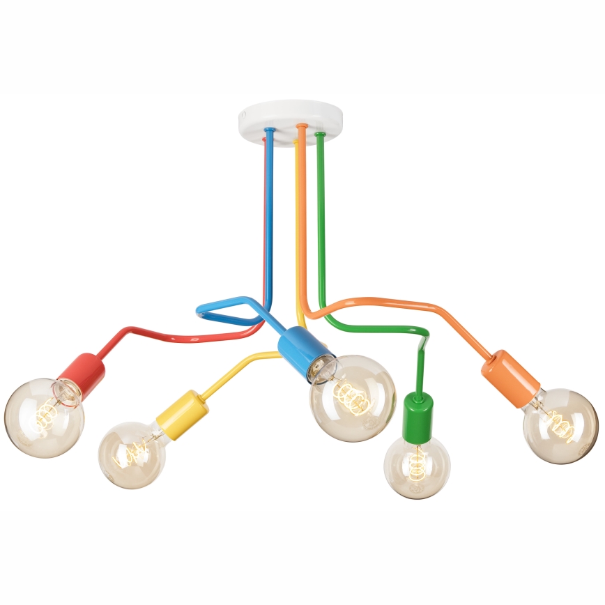 Surface-mounted chandelier MATYLDA 5xE27/60W/230V colorful