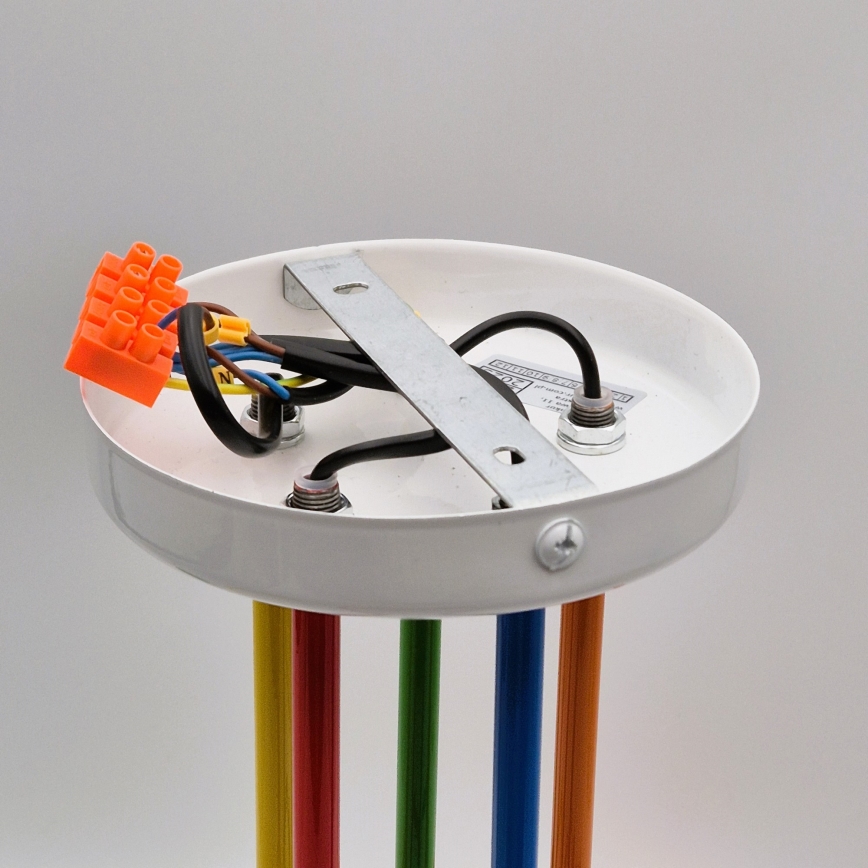 Surface-mounted chandelier MATYLDA 5xE27/60W/230V colorful