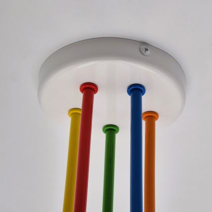 Surface-mounted chandelier MATYLDA 5xE27/60W/230V colorful
