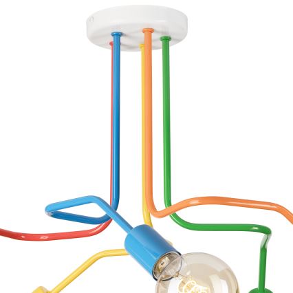 Surface-mounted chandelier MATYLDA 5xE27/60W/230V colorful