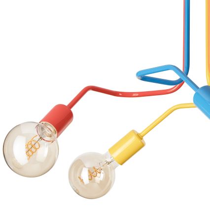 Surface-mounted chandelier MATYLDA 5xE27/60W/230V colorful