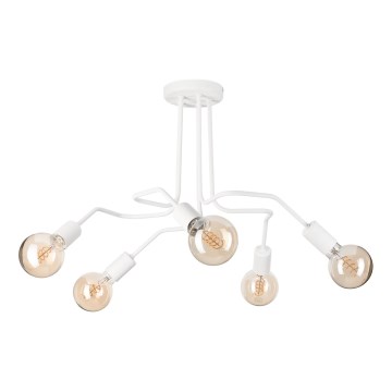 Surface-mounted chandelier MATYLDA 5xE27/60W/230V white