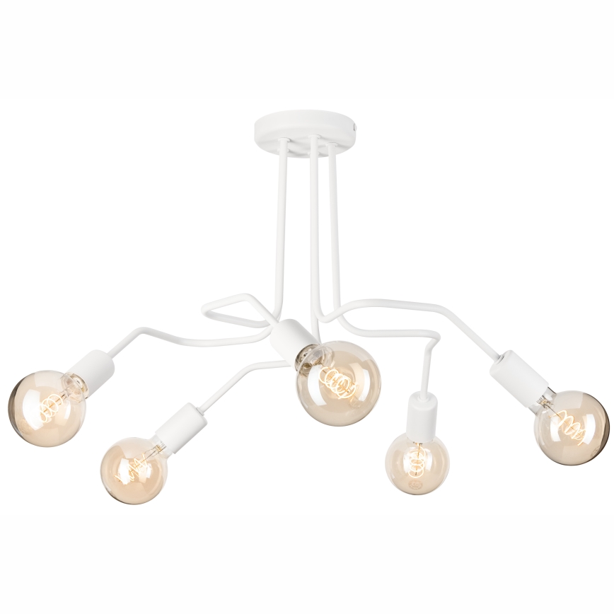 Surface-mounted chandelier MATYLDA 5xE27/60W/230V white