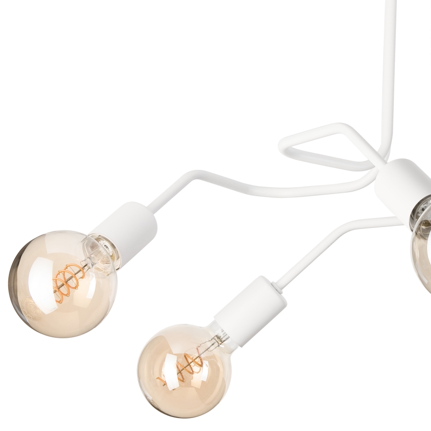 Surface-mounted chandelier MATYLDA 5xE27/60W/230V white