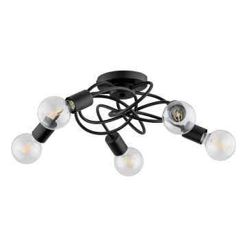 Surface-mounted chandelier MAXIS 5xE27/15W/230V black