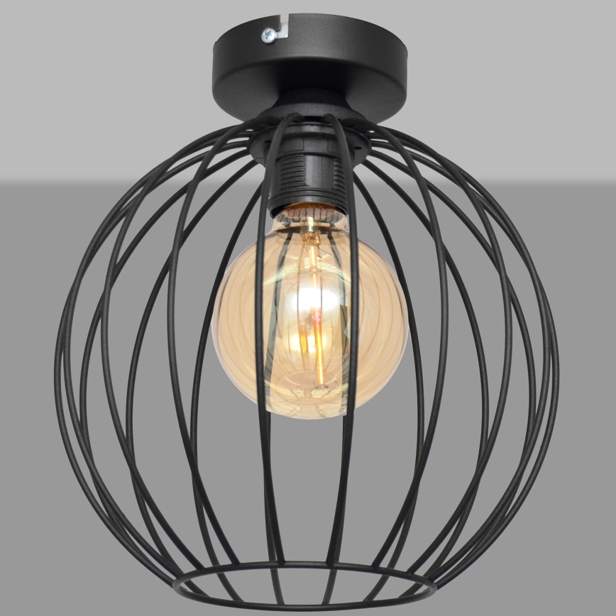 Surface-mounted chandelier MERCURE 1xE27/15W/230V d. 24 cm black