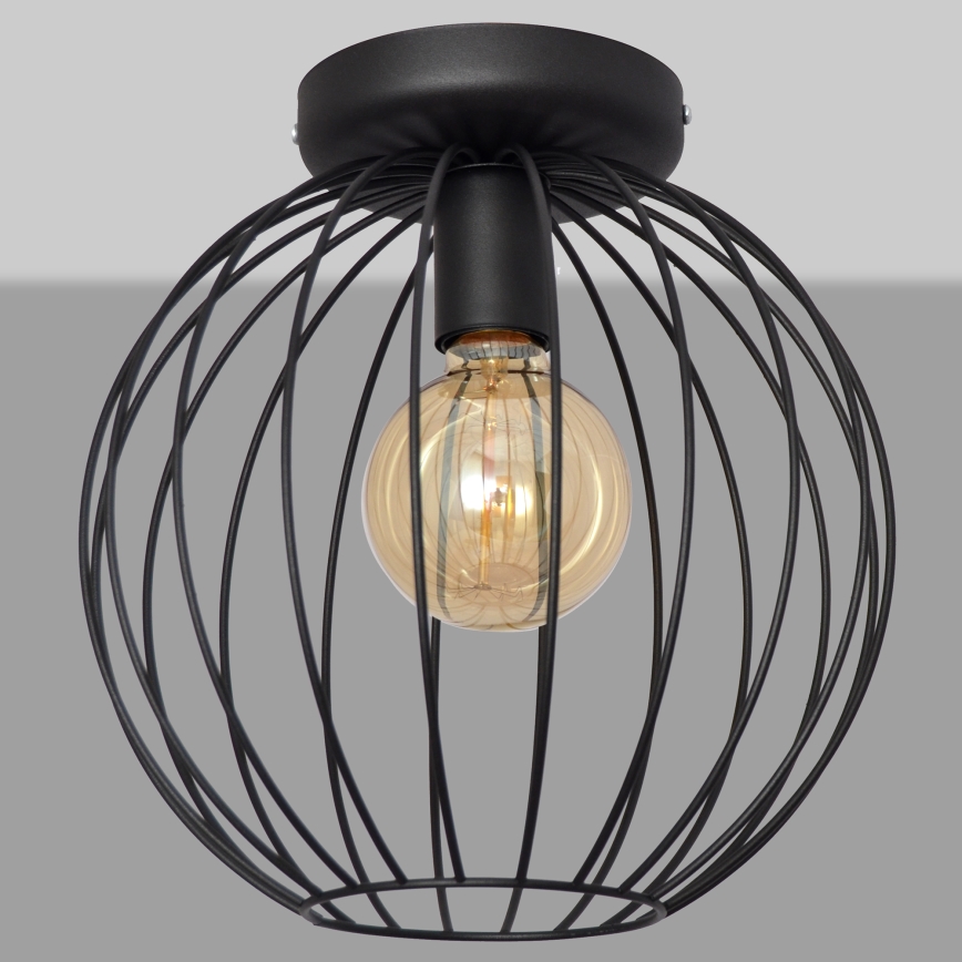 Surface-mounted chandelier MERCURE 1xE27/15W/230V d. 30 cm black