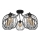 Surface-mounted chandelier MERCURE 5xE27/15W/230V black