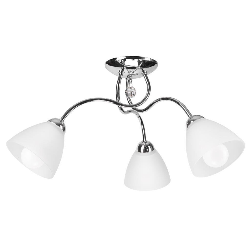 Surface-mounted chandelier MIRANDA 3xE27/60W/230V shiny chrome