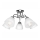 Surface-mounted chandelier MIRANDA 5xE27/60W/230V shiny chrome