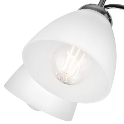 Surface-mounted chandelier MIRANDA 5xE27/60W/230V shiny chrome