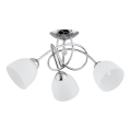 Surface-mounted chandelier MODENA 3xE27/60W/230V shiny chrome/white