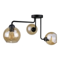 Surface-mounted chandelier MONDE BLACK 3xE27/60W/230V