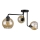 Surface-mounted chandelier MONDE BLACK 3xE27/60W/230V