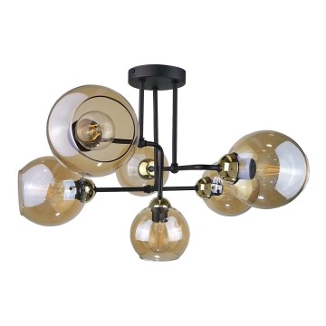 Surface-mounted chandelier MONDE GOLD 6xE27/60W/230V