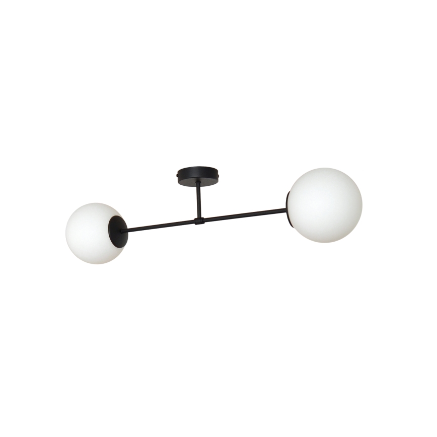 Surface-mounted chandelier MOON 2xE27/15W/230V black