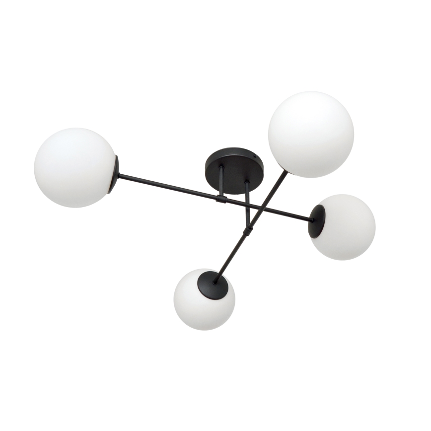 Surface-mounted chandelier MOON 4xE27/15W/230V black